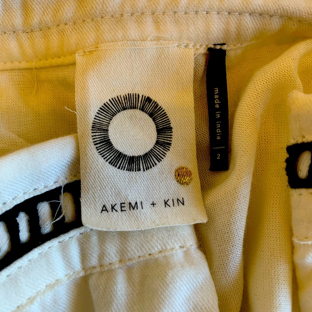 Akemi + Kin Anthropologie black and white skirt - Picture 6 of 8